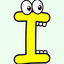 Funny cartoon letter I with googly eyes" Poster by hendeJens | Redbubble