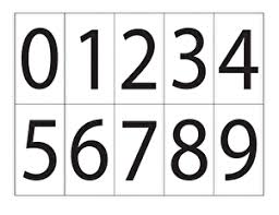 0–9 Digit Cards | Worksheet | Education.com